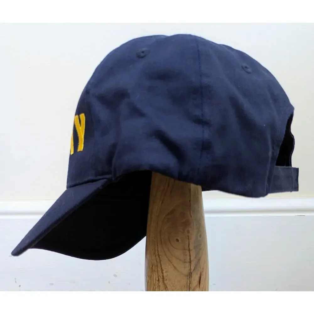 Authentic FDNY Cap VTG Mens Navy Blue Embroidered Seal Twin Towers Adjustable